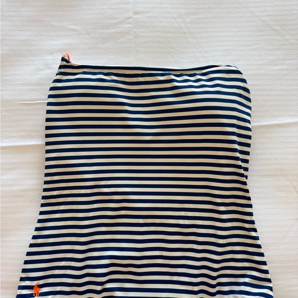 EUC Ralph Lauren Luxe Striped One Piece Swimsuit L Resort Beach Vacation - Picture 4 of 7
